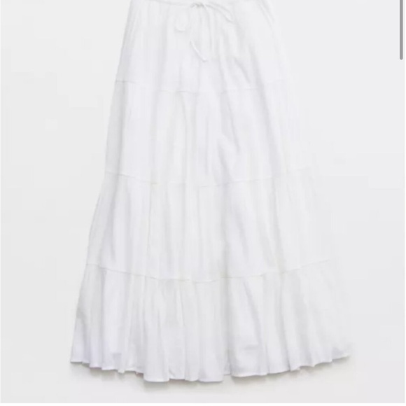 NWOT Aerie Beach Club Tiered Maxi Skirt - Picture 3 of 9